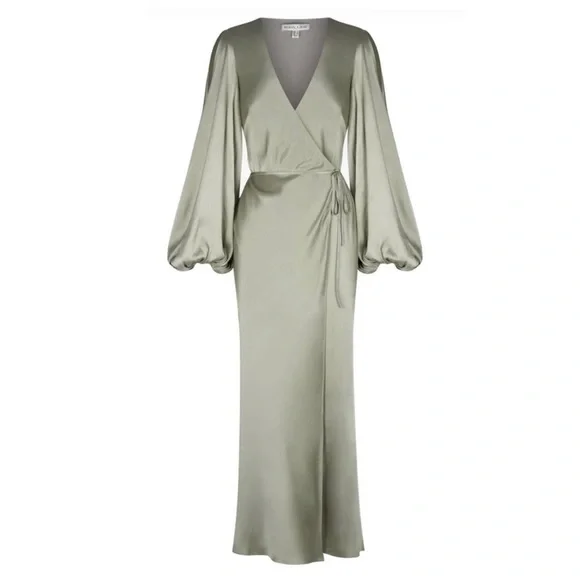 green emerald velvet dress Shona Joy
